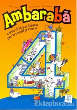 Ambaraba 4 (Kitap+2 CD) Çocuklar için İtalyanca (6-10 Yaş) %15 indirim