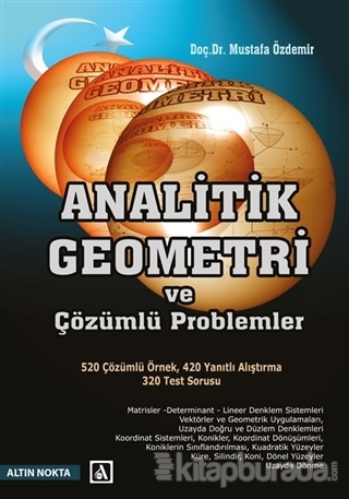 Analitik Geometri ve Çözümlü Problemler %15 indirimli Mustafa Özdemir