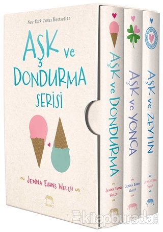 Aşk ve Dondurma Serisi Kutulu Set (3 Kitap Takım) (Ciltli) Jenna Evans