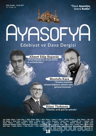 Ayasofya Dergisi Sayı: 15 Aralık 2016-Ocak 2017