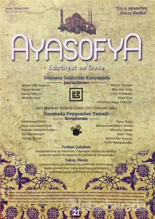 Ayasofya Dergisi Sayı: 21 Ocak - Şubat 2018 Kolektif