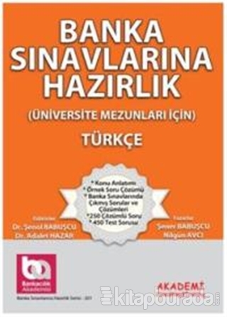 Banka Sınavlarına Hazırlık - Türkçe Şener Babuşcu