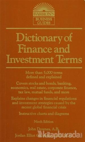 Barron's Dictionary Of Finance And İnvestment Terms Kolektif