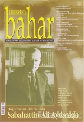 Berfin Bahar Aylık Kültür, Sanat ve Edebiyat Dergisi Sayı : 110