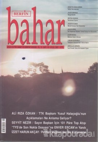 Berfin Bahar Aylık Kültür, Sanat ve Edebiyat Dergisi Sayı : 115