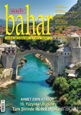 Berfin Bahar Aylık Kültür, Sanat ve Edebiyat Dergisi Sayı : 167