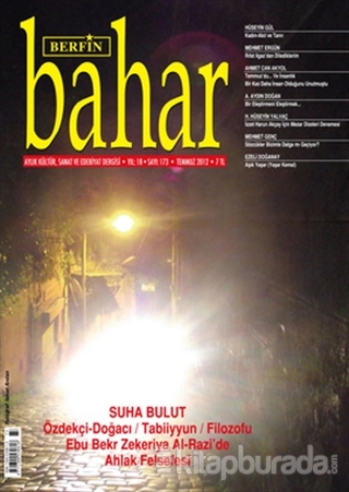 Berfin Bahar Aylık Kültür, Sanat ve Edebiyat Dergisi Sayı : 173