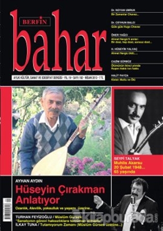 Berfin Bahar Aylık Kültür, Sanat ve Edebiyat Dergisi Sayı : 182