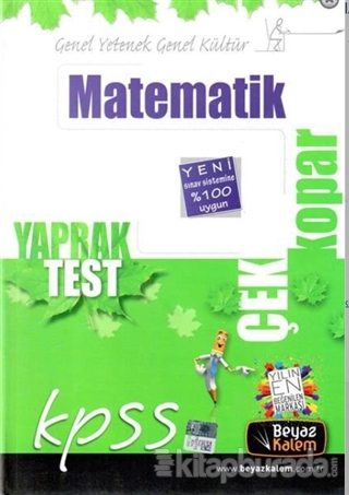 KPSS Matematik Çek Kopar Yaprak Test 2015 %15 indirimli Komisyon