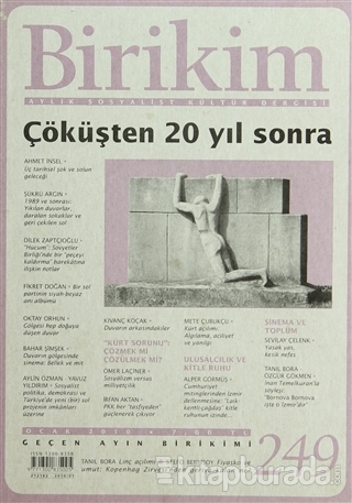 Birikim Aylık Edebiyat Kültür Dergisi Sayı: 249