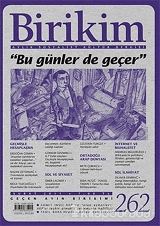 Birikim Aylık Edebiyat Kültür Dergisi Sayı: 262