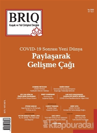 BRIQ Kuşak ve Yol Girişimi Dergisi Türkçe-İngilizce Sayı: 3 Yaz 2020 K
