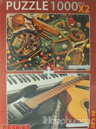 Classic Sports Gear - Musical Instruments Puzzle (X 2 1000 Parça) Şükr