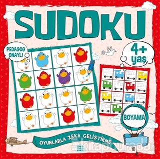 Çocuklar İçin Sudoku Boyama (4+ Yaş) Kolektif
