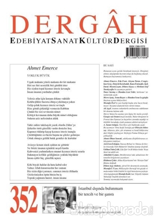 Dergah Edebiyat Sanat Kültür Dergisi Sayı: 352 Haziran 2019