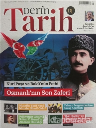 Derin Tarih Aylık Tarih Dergisi Sayı: 78 Eylül 2018