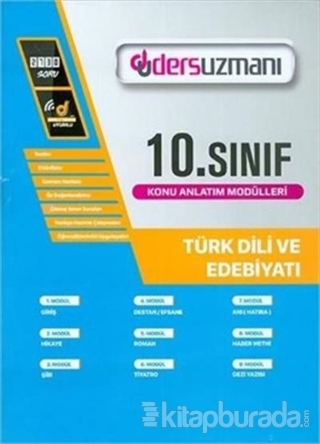 Ders Uzmanı 10. Sınıf Türk Dili ve Edebiyatı Konu Anlatım Modülleri Ko