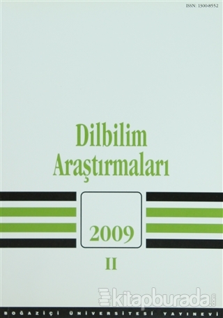 Dilbilim Araştırmaları 2009 / 2 Kolektif