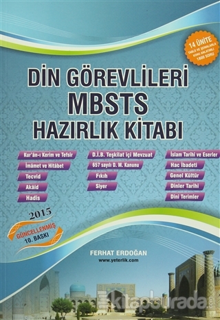 Din Görevlileri MBSTS Hazırlık Kitabı Ferhat Erdoğan