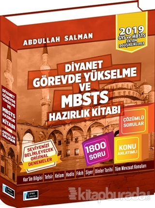 Diyanet Görevde Yükselme ve MBSTS Hazırlık Kitabı 2019 Abdullah Salman