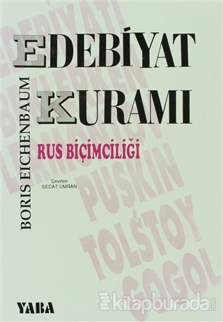 Edebiyat Kuramı Rus Biçimciliği Boris Eichenbaum