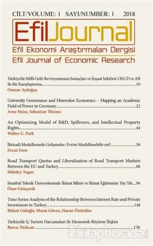 Efil Ekonomi Araştırma Dergisi Sayı 1 Kolektif
