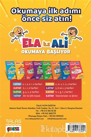 Ela ile Ali Okumaya Başlıyor ( 8 Kitap Set )