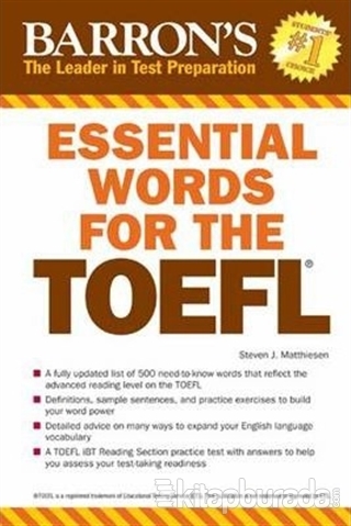 Essential Words for the TOEFL Steven J. Matthiesen