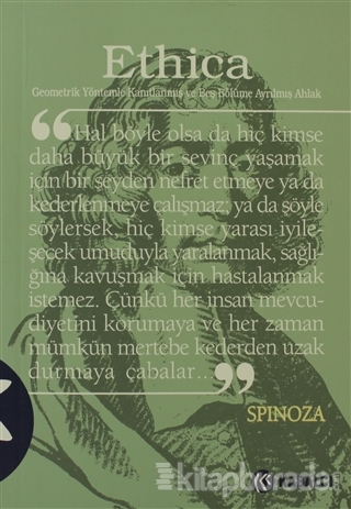 Ethica %30 indirimli Benedictus de Spinoza
