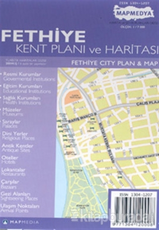 Fethiye Kent Planı ve Haritası Fethiye City Plan & Map Harita