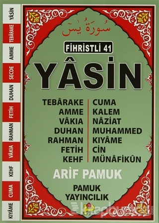 Fihristli 41 Yasin (Yas-111/P13) Arif Pamuk