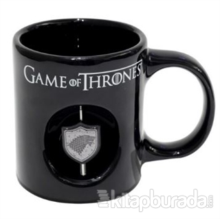Game Of Thrones 3D Logolu Siyah Kupa - Stark