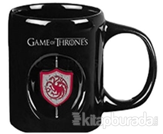 Game Of Thrones 3D Logolu Siyah Kupa - Targaryen