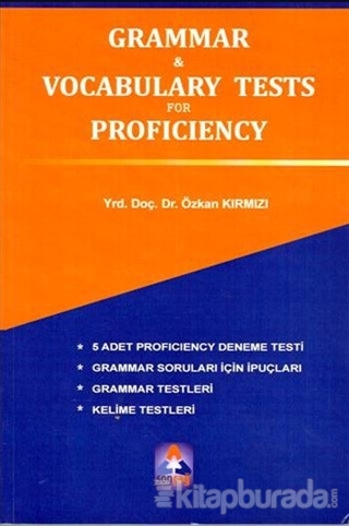 Grammer & Vocabulary Tests For Proficiency %15 indirimli Özkan Kırmızı
