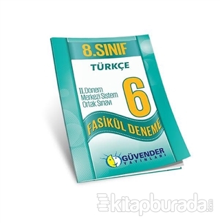 Güvender 8.Sınıf TEOG 2 Türkçe 6 Fasikül Deneme
