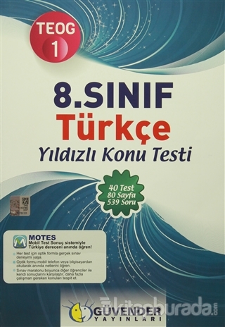 Güvender TEOG 1 8. Sınıf Türkçe Yıldızlı Konu Testi