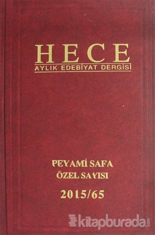 Hece Aylık Edebiyat Dergisi Peyami Safa Özel Sayısı Sayı: 29 / 217 Kol