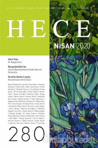 Hece Aylık Edebiyat Dergisi Sayı: 280 Nisan 2020 Kolektif