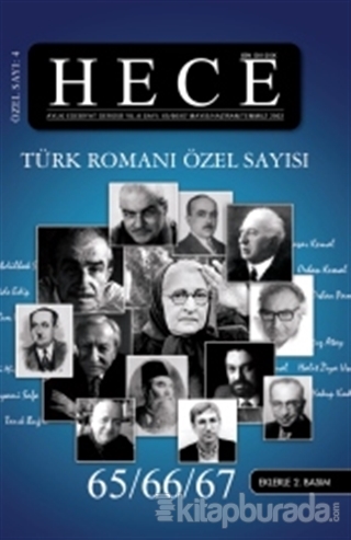 Hece Aylık Edebiyat Dergisi Sayı: 4 - Türk Romanı Özel Sayısı 65/66/67 (Ciltli)