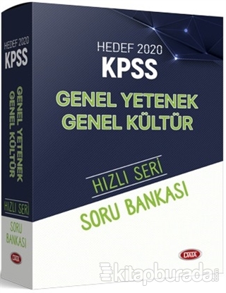 Hedef 2020 KPSS Hızlı Seri Genel Kültür Genel Yetenek Soru Bankası