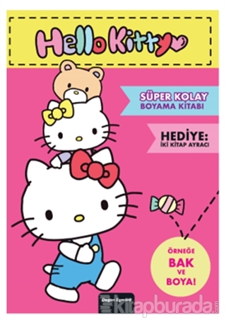 Hello Kitty Süper Kolay Boyama Kitabı