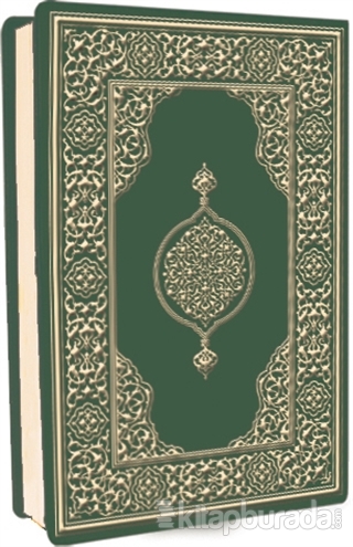 Hüseyin Kutlu Hattı Kur'an-ı Kerim (Çanta Boy - Biala Cilt - Yeşil) (C