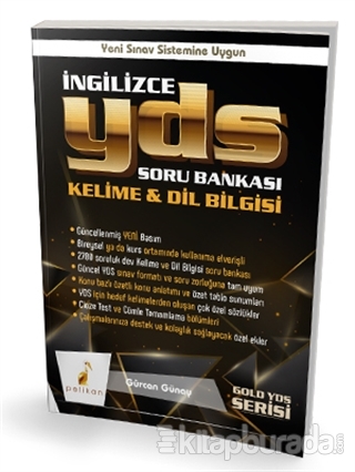 İngilizce YDS Soru Bankası Kelime ve Dil Bilgisi Gürcan Günay