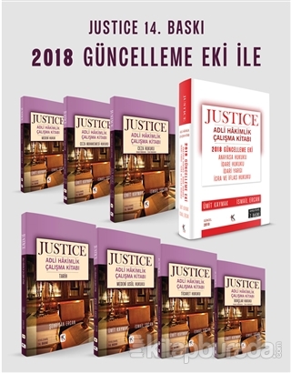 Justice Adli Hakimlik Çalışma Kitabı (Modüler Set - 8 Kitap) ve  2018 Güncelleme Eki