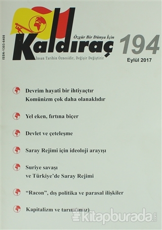 Kaldıraç Dergisi Sayı : 194 Eylül 2017