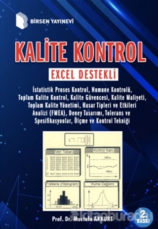 Kalite Kontrol Excel Destekli %15 indirimli Mustafa Akkurt