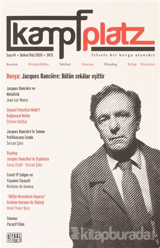 Kampfplatz Felsefe ve Sosyal Bilimler Dergisi Sayı: 14 Bahar/Güz 2020