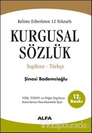 Kelime Ezberleten 12 Tekrarlı Kurgusal Sözlük İngilizce-Türkçe