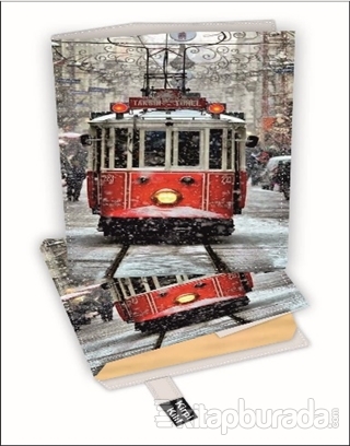 Kırmızı Tramvay Kitap Kılıfı Kod - L-3322064
