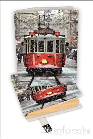 Kırmızı Tramvay Kitap Kılıfı Kod - S-2919064